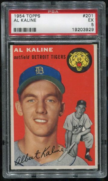 1954 Topps #201 Al Kaline Rookie PSA 5