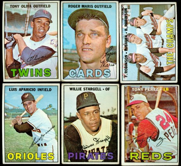 1967 Topps Partial Set (550 of 609) With Stars
