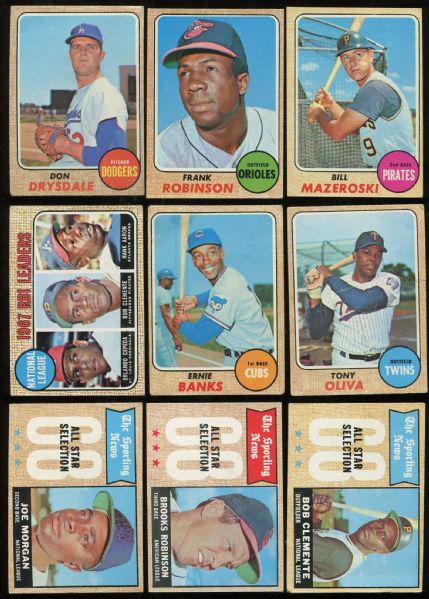 1968 Topps Near Complete Set (588/598 Cards)