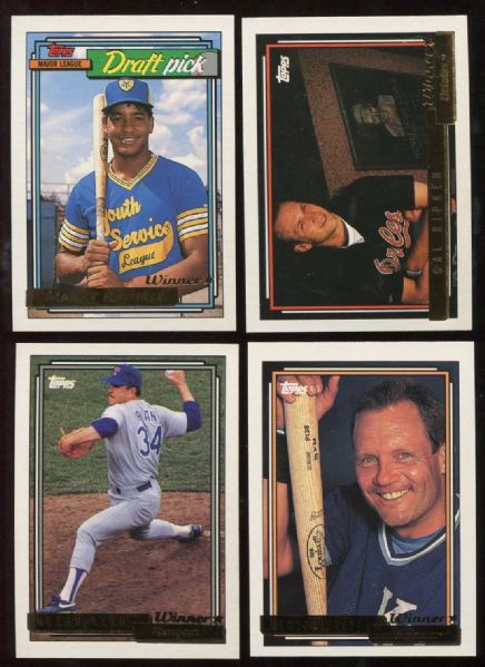 1992 Topps Gold Winners Complete Set Lot of 2