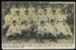 1906 Fred Wagner Suhling & Koehn Champion Chicago Cubs Postcard - Postmarked 1907