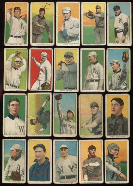 1909-11 T206 Piedmont & Sweet Caporal Lot of 100 Different