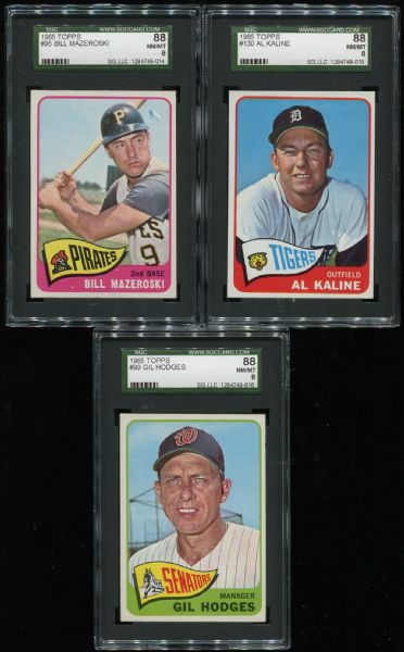 1965 Topps Complete Set with PSA 7 Mickey Mantle