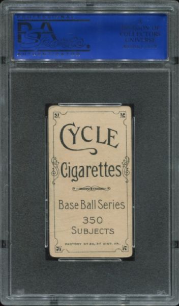 1909-11 T206 Cycle Cigarettes Charlie Rhodes PSA 3