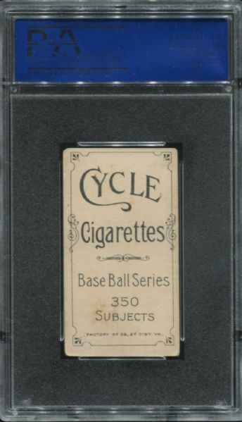 1909-11 T206 Cycle Cigarettes Mickey Doolan Fielding PSA 4