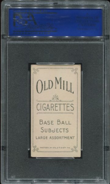 1909-11 T206 Old Mill Jack Knight With Bat PSA 5