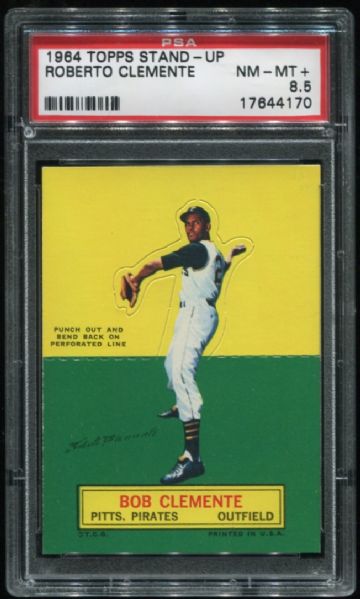 1964 Topps Stand-Up Roberto Clemente PSA 8.5