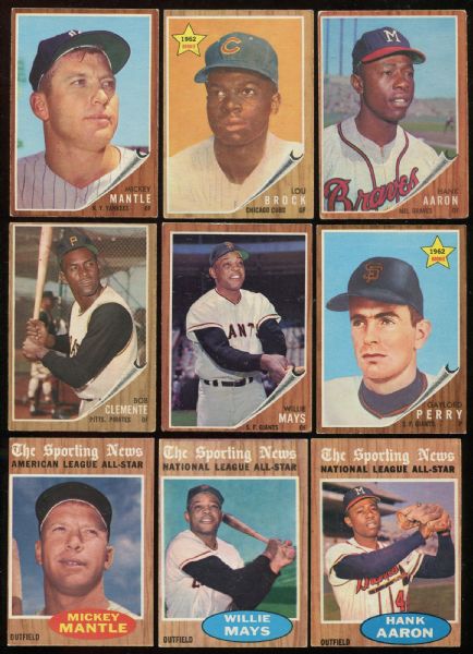 1962 Topps Complete Set (598 Cards)