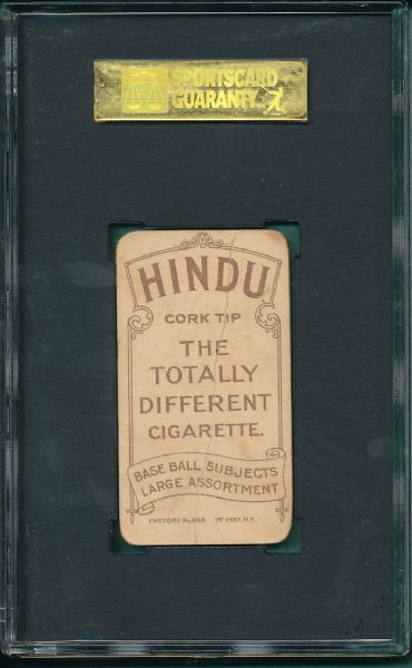 1909-1911 T206 Manion Hindu Cigarettes SGC 10