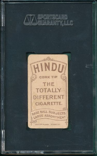 1909-1911 T206 Brown George Chicago Hindu Cigarettes SGC 10