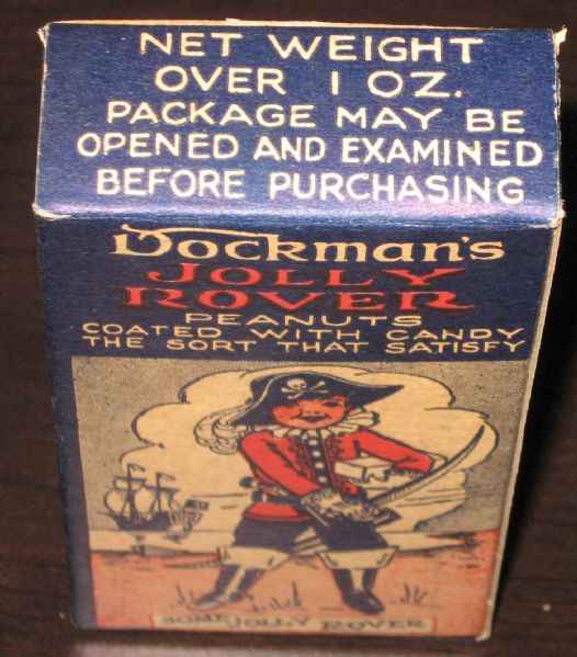 1910's Dockmans Jolly Rover Peanuts box with Contents