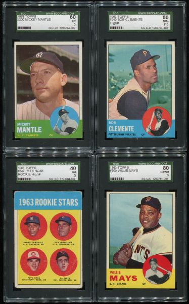 1963 Topps Complete Set with SGC Graded Stars