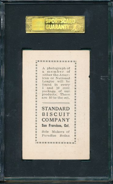 1921 D350-3 Standard Biscuit Co. Joe Judge SGC 40