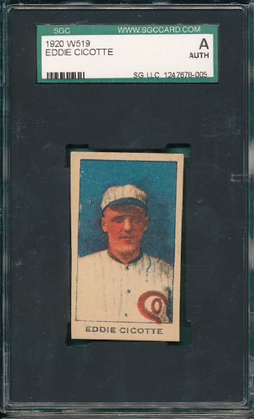 1920 W519 Eddie Cicotte SGC A
