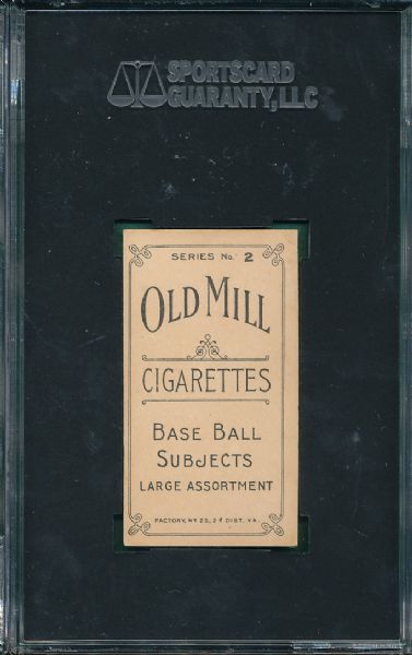 1910 T210 Old Mill Cigarettes Fisher Series 2 SGC A