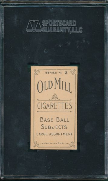 1910 T210 Old Mill Cigarettes Lovell Series 2 SGC A