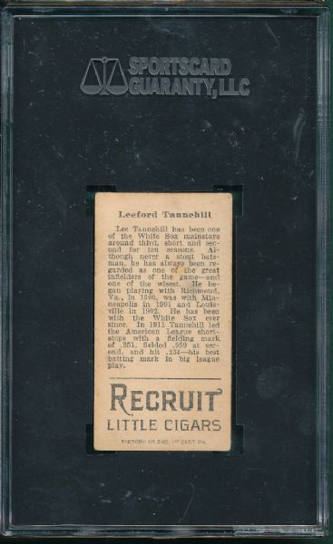 1912 T207 Leeford Tannenhill Recruit Cigarettes SGC 50