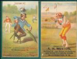 1878 Forbes Baseball Trade Cards 2 Card Lot #1
