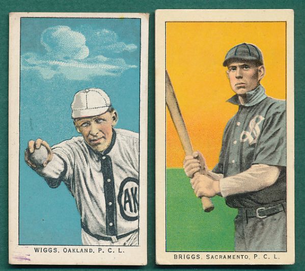 1910 & 1911 T212 Obak 2 Card Lot