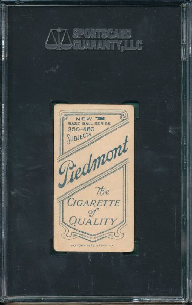 1909-1911 T206 Russ Ford Piedmont Cigarettes SGC 30
