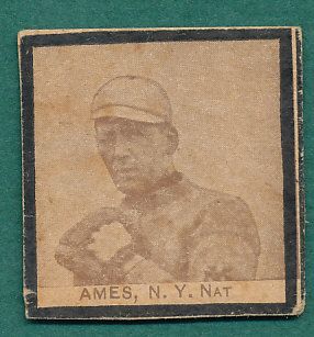 1909 W555 Red Ames Strip Card
