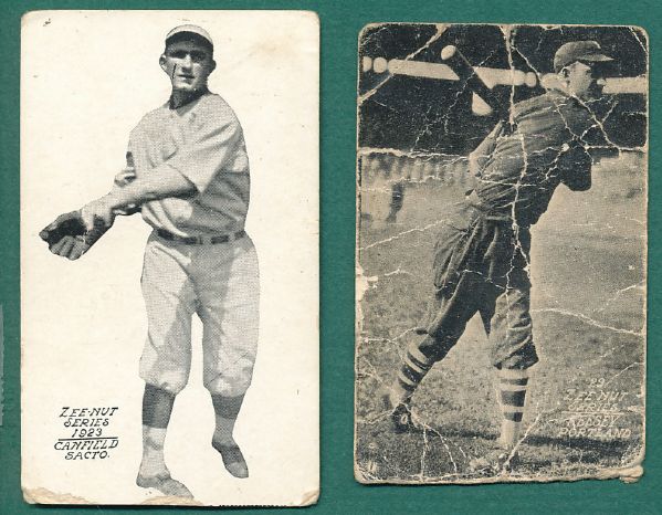 1923 & 1929 Zeenut 2 Card Lot