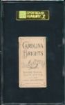 1909-1911 T206 Oakes Carolina Brights Cigarettes SGC 50 *Highest Graded, One of 2 Graded *