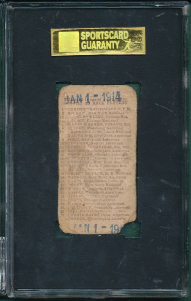 1910 E98 John McGraw SGC 10 (Lionel Carter Collection)