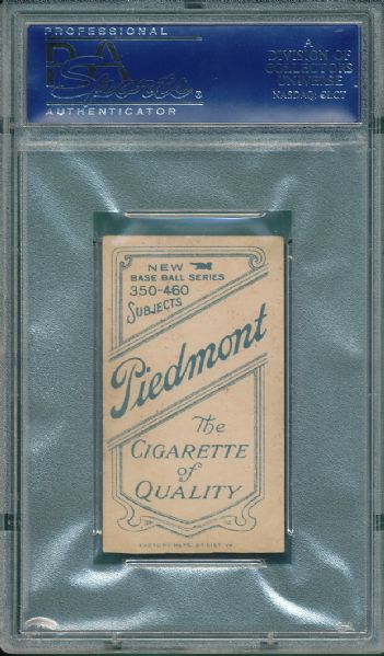 1909-1911 T206 Cobb Red Portrait Piedmont Cigarettes PSA A
