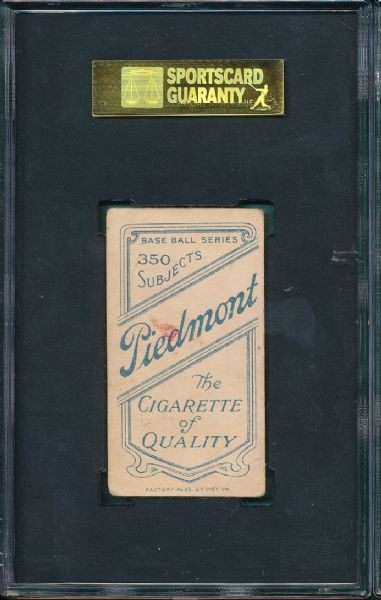 1909-1911 T206 Brown, George Washington Piedmont Cigarettes SGC 30