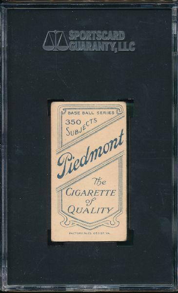 1909-1911 T206 Eddie Collins Piedmont Cigarettes SGC 45