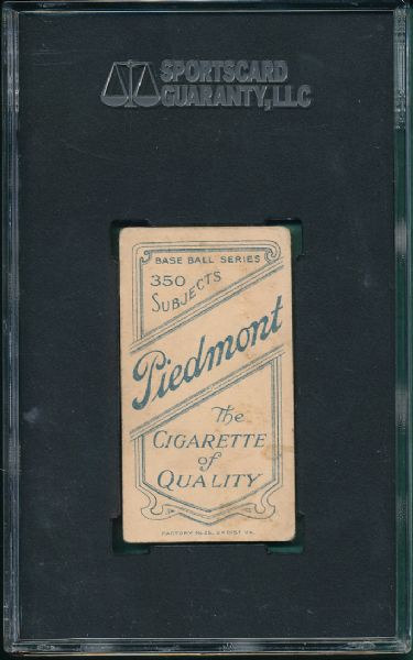 1909-1911 T206 Jimmy Collins,  Piedmont Cigarettes SGC 40