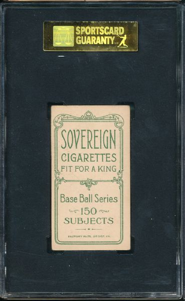 1909-1911 T206 Wid Conroy, Fielding Sovereign Cigarettes SGC 40 *Only 6 Graded*