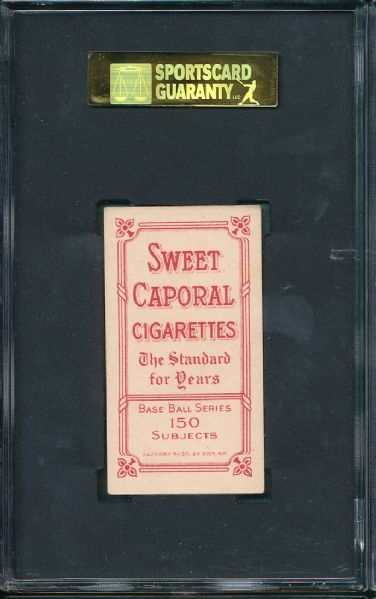 1909-1911 T206 Mike Donlin Fielding Sweet Caporal Cigarettes SGC 40 High End