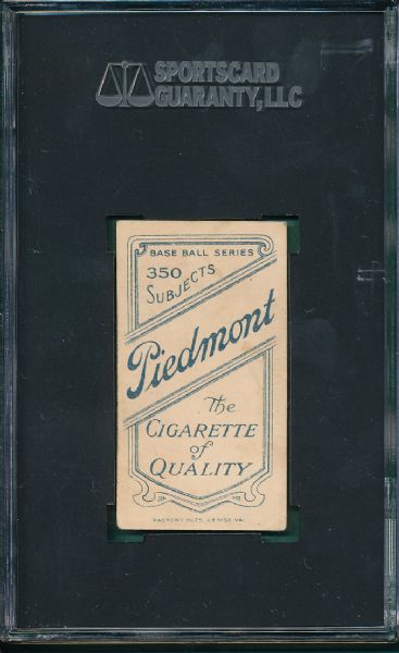 1909-1911 T206 Red Dooin Piedmont Cigarettes SGC 40