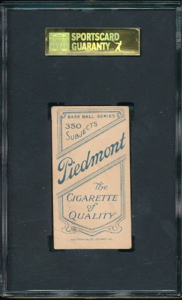 1909-1911 T206 Mickey Doolan, Fielding Piedmont Cigarettes SGC 30