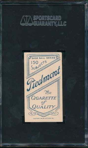1909-1911 T206 Bob Ewing Piedmont Cigarettes SGC 30