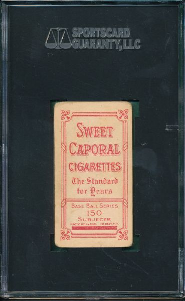 1909-1911 T206 Bob Ewing Sweet Caporal Cigarettes 649 SGC 30