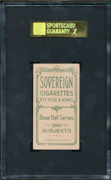 1909-1911 T206 Hobe Ferris Sovereign Cigarettes SGC 40 *High End*