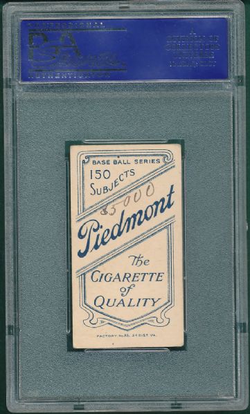 1909-1911 T206 Elmer Flick Piedmont Cigarettes PSA 1 *Great Presentation*