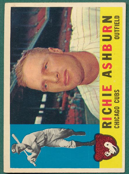 1960 Topps Chicago Cubs 28 Card Lot w/Richie Ashburn