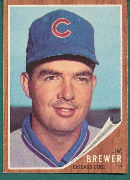1962 Topps Chicago Cubs Hi Grade Lot W/Hi#s 5 Card Lot