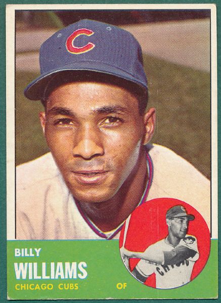 1963 Topps #353 Billy Williams & #242 Power Plus (Aaron/Banks)