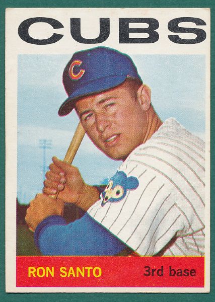 1964 Topps #29 Lou Brock & #375 Ron Santo Plus 9 Chicago Cubs Lot Hi #S