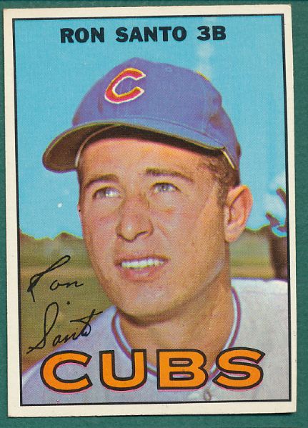 1967 Topps Chicago Cubs, 3 Card Hall of Famer Lot 