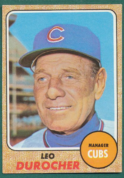1968 Topps Chicago Cubs 28 Card Lot W/ Leo Durocher