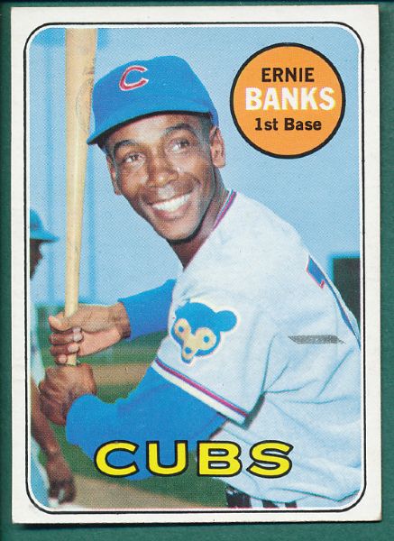 1969 Topps Chicago Cubs 5 Card Hall of Famer Lot