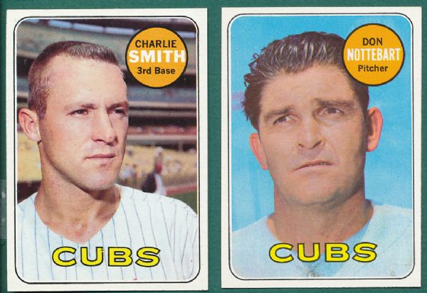 1969 Topps Chicago Cubs 25 Card Lot 