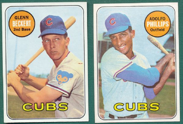 1969 Topps Chicago Cubs 25 Card Lot 