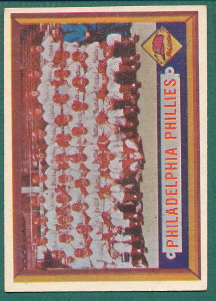 1957 Topps #171 Red Sox & #214 Phillies Team Cards